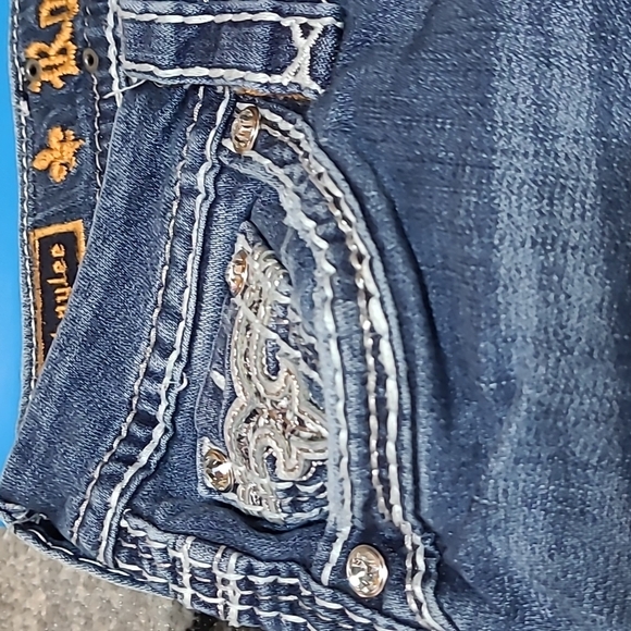 ROCK REVIVAL SHAYLEE RHINESTONES EASY-FIT SKINNY DENIM JEAN - Picture 7 of 16